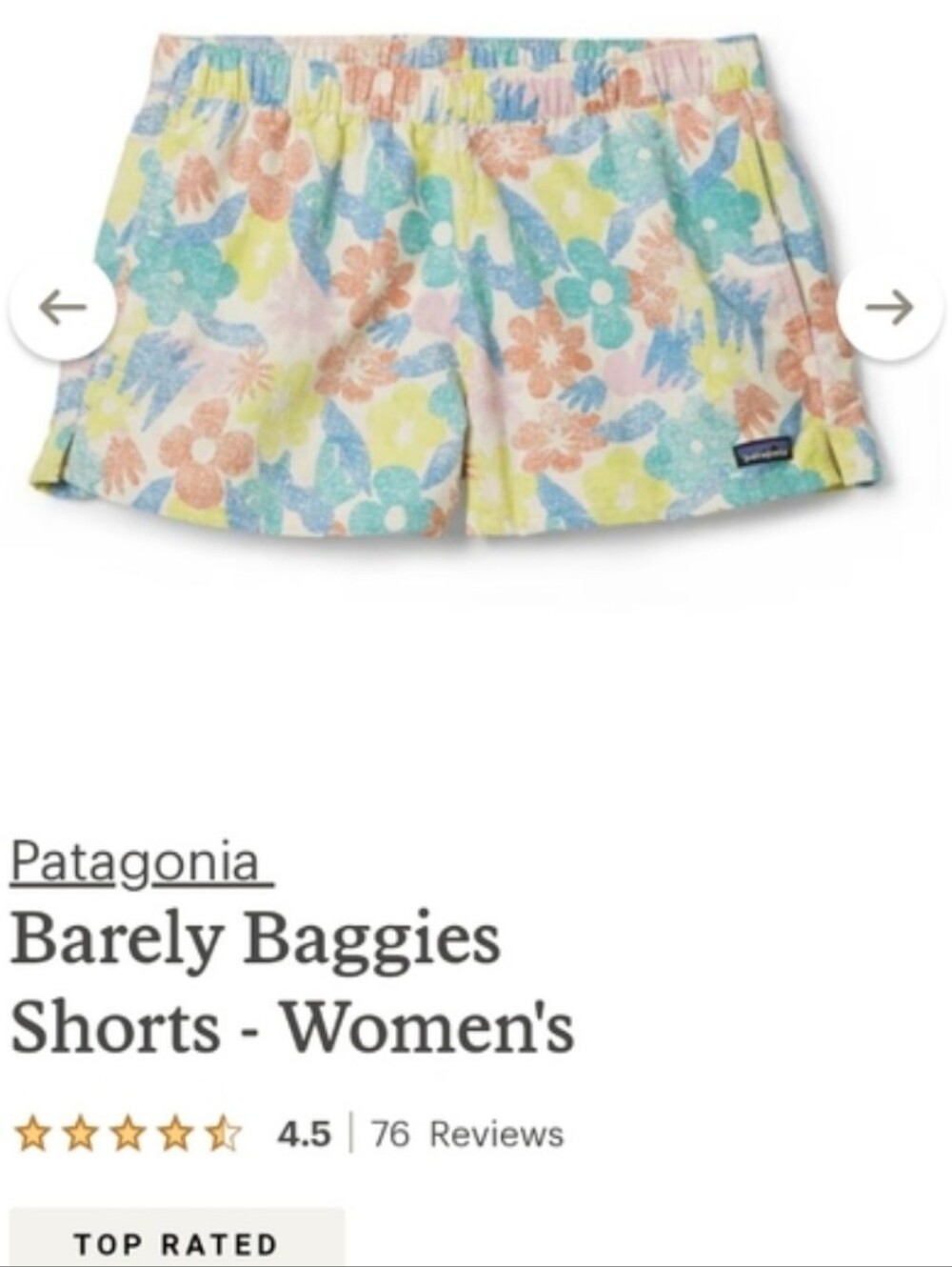 Patagonia Barely Baggies - Picture 2 of 6